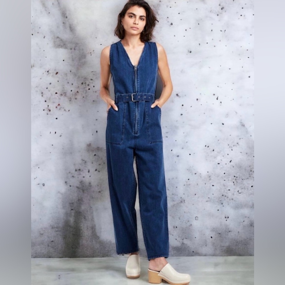 Rachel Comey Blue Denim Jumpsuit S10